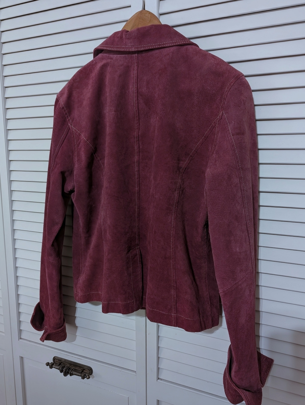 GUC Vintage Bohemian Cowgirl - Raspberry Suede Western Jacket. Size M. - Picture 2 of 6